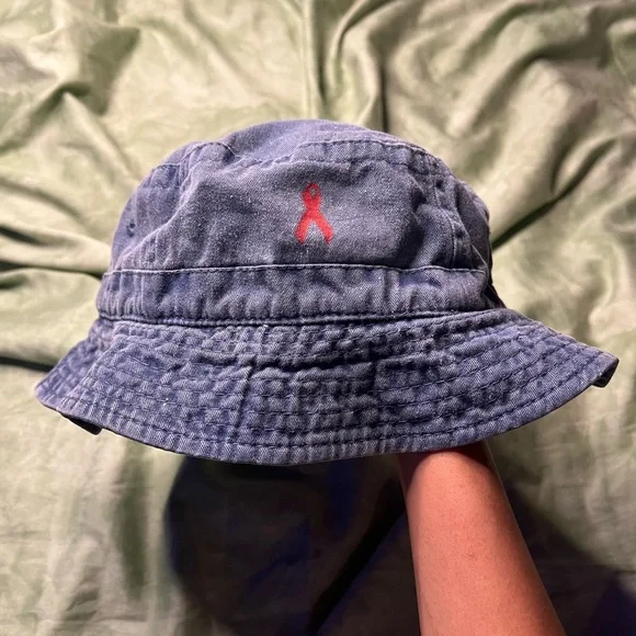 Denim HIV/AIDS Walk Bucket Hat - Picture 5 of 5